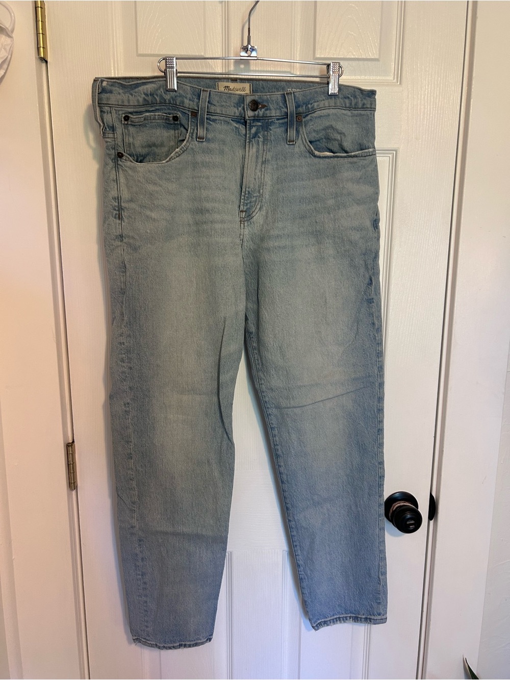 Madewell “Relaxed Taper” Light Blue Denim Jeans
